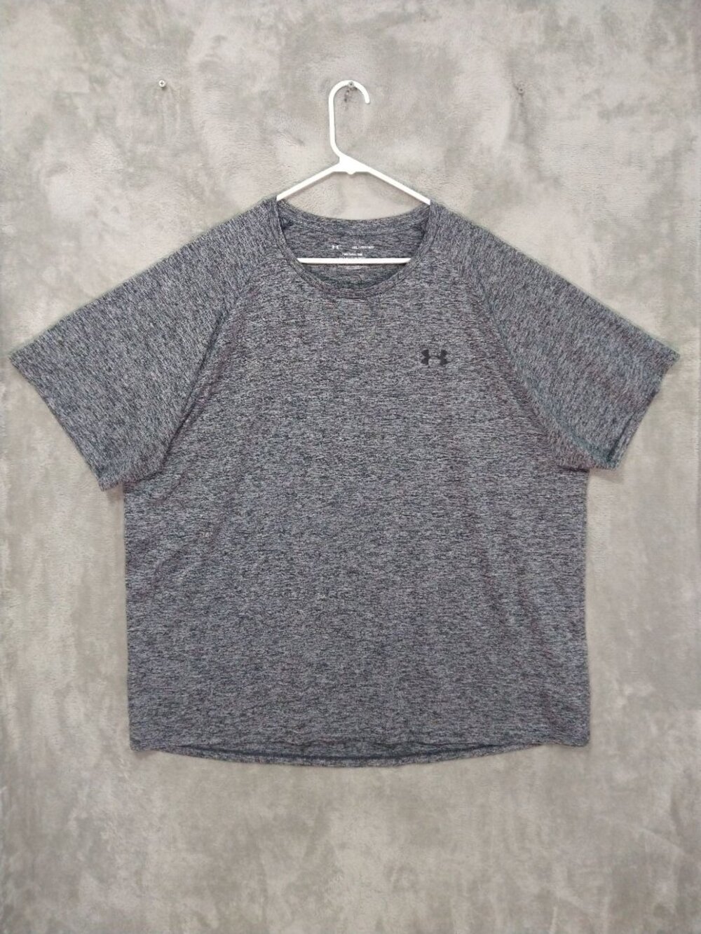 Under Armour Shirt Mens 4XL Gray UA Tech Tee Short Sleeve Pull Over Crew Neck